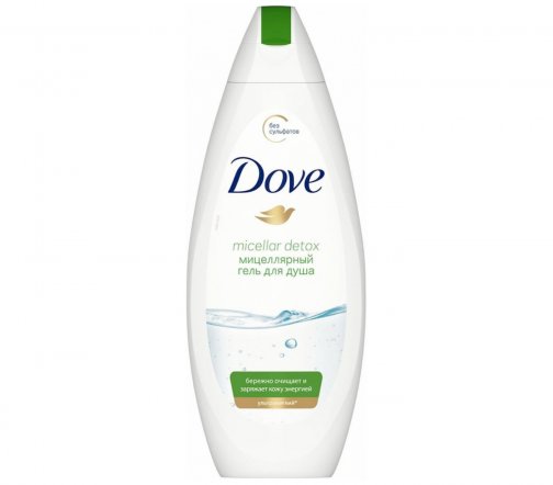 Dove Гель мицеллярный для душа Детокс 250мл
