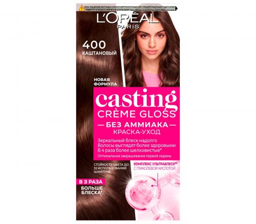 L'Oreal Paris Casting Creme Gloss Краска для волос 400 Каштановый