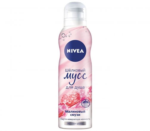 Nivea Мусс шелковый для душа Малиновый смузи 200мл