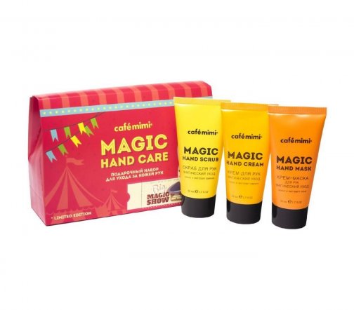 Cafe Mimi Набор Magic Hand Care Крем для рук 50мл+Крем-маска для рук 50мл+Скраб для рук 50мл