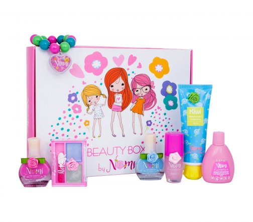 Nomi Набор детский Beauty Box №3 Лак+Браслет+Блеск+Жидкость для снятия лака+Тени+Крем для рук