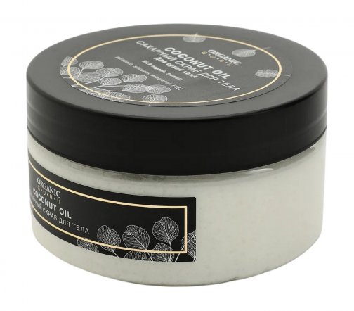 Organic Guru Скраб сахарный для тела Масло кокоса 200мл