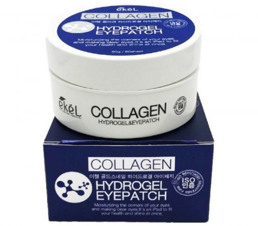 Ekel Collagen Hydrogel Патчи гидрогелевые для кожи вокруг глаз с морским коллагеном 60шт