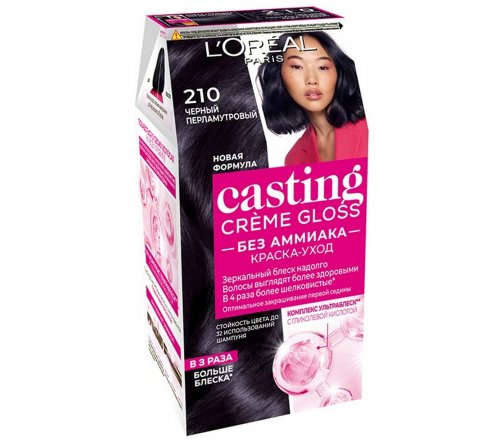 L'Oreal Paris Casting Creme Gloss Краска для волос 210 Черный перламутровый