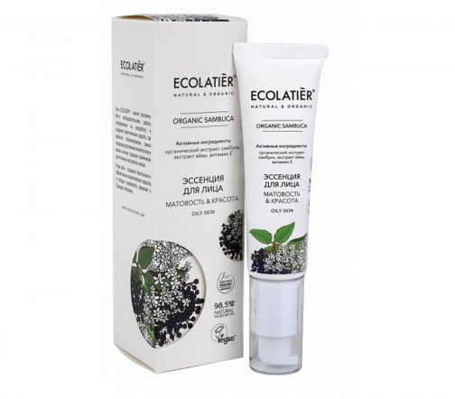 Ecolatier Organic Sambuca Эссенция для лица Матовость и красота 30мл