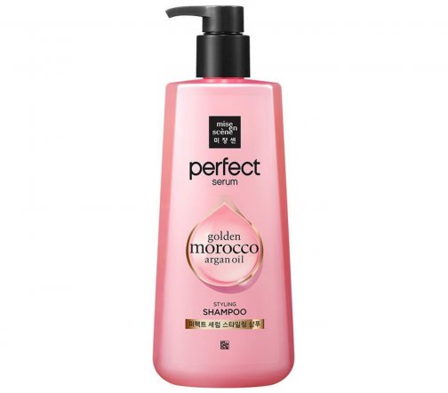 Mise En Scene Perfect Serum Шампунь для поврежденных волос Golden Morocco Argan Oil Styling 680мл