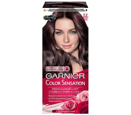 Garnier Color Sensation Роскошь цвета Крем-краска для волос 2.2 Перламутровый черный