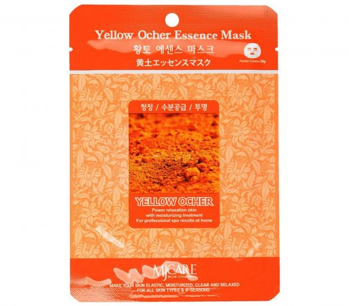 Mijin Essence Маска тканевая для лица Yellow Ocher 23гр