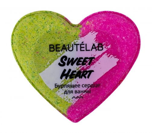 L'Cosmetics Beautelab Сердце бурлящее для ванны 155гр