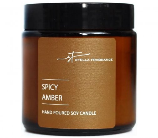 Stella Fragrance Свеча ароматическая Spicy Amber 90гр