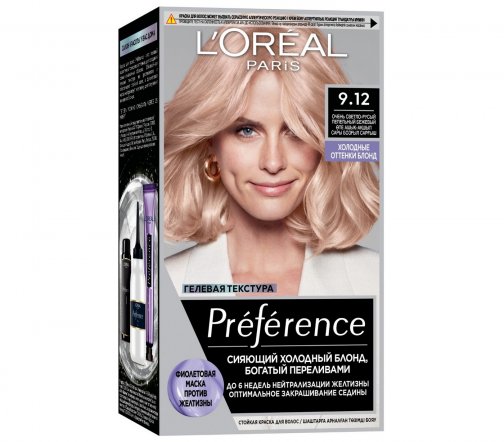 L'Oreal Paris Preference Краска для волос 9.12 Сибирь
