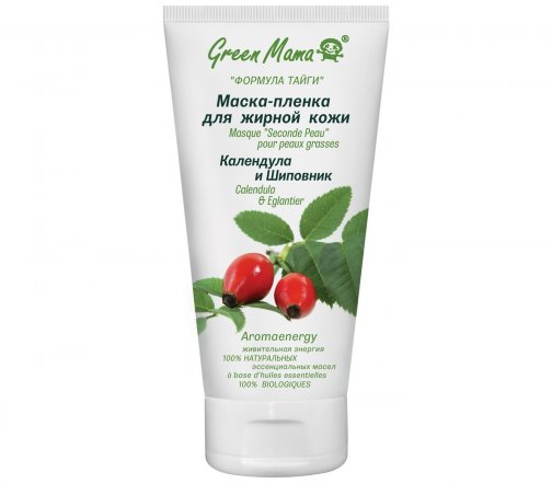 Green Mama Формула Тайги Маска-пленка для жирной кожи Календула и Шиповник 170мл