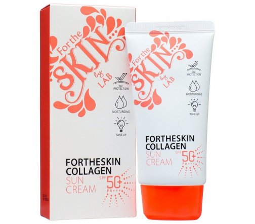 For The Skin Collagen Крем солнцезащитный с коллагеном SPF50+ 70мл