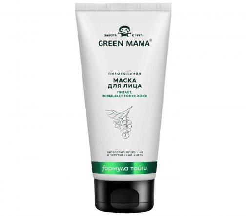 Green Mama Формула Тайги Маска питательная для лица Китайский лимонник и уссурийский хмель 170мл