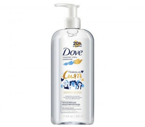 Dove Вода мицеллярная Увлажняющая Позволь им сиять 350мл