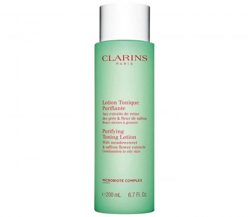Clarins Lotion Purifying Тоник очищающий для жирной и комбинированной кожи Таволга и Шафран 200мл