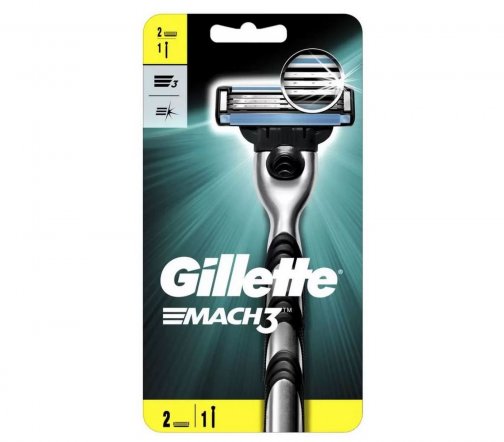 Gillette Men Mach3 Станок бритвенный с 2 сменными кассетами