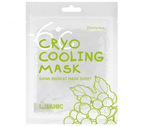 L.Sanic Cryo Cooling Маска тканевая охлаждающая с экстрактом винограда 25мл
