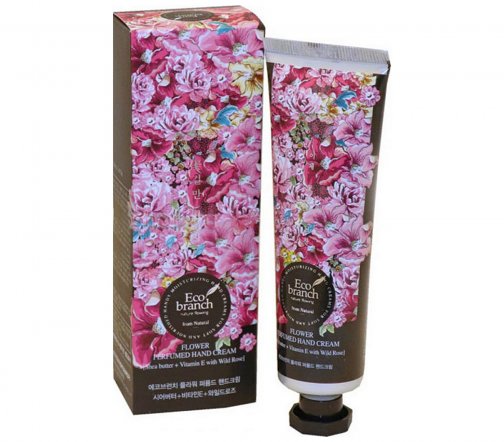 Eco Branch Flower Крем для рук Shea Butter Vitamin E Wild Rose 40г