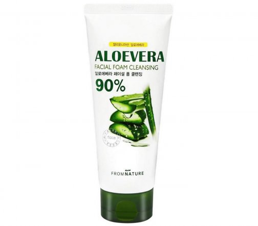 Fromnature Aloe Vera Пенка очищающая для умывания лица с алоэ вера 130гр