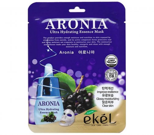 Ekel Ultra Hydrating Маска тканевая для лица с экстрактом аронии 25мл