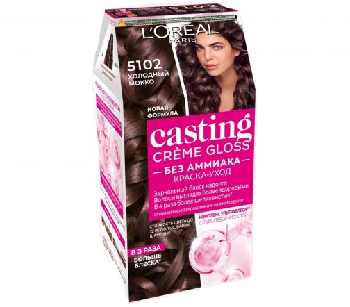 L'Oreal Paris Casting Creme Gloss Краска для волос 5102 Холодный мокко