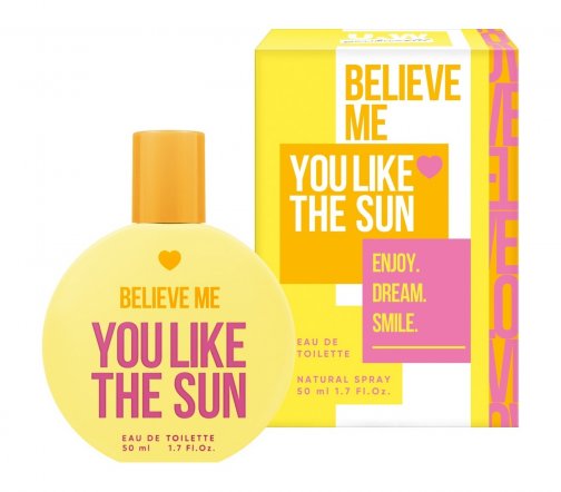 You&World Believe Me You Like The Sun (Поверь мне, ты — словно солнце) Туалетная вода 50мл