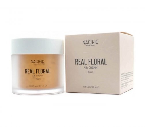 Nacific Real Floral Air Cream Rose Гель-крем легкий с лепестками розы 100мл