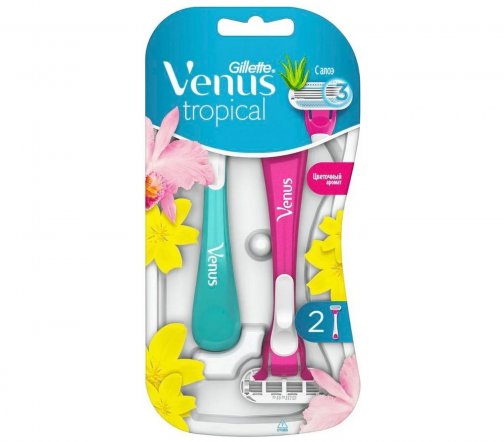 Gillette Venus Tropical Станок бритвенный одноразовый 2шт