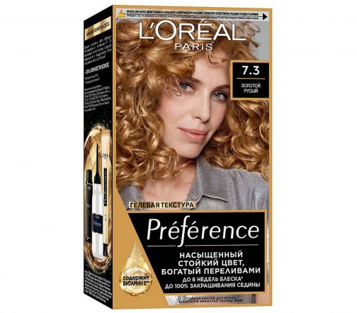 L'Oreal Paris Preference Краска для волос 7.3 Золотой русый