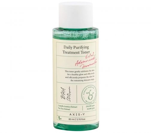 Axis-Y Daily Purifying Тонер отшелушивающий с экстрактом центеллы и кислотами 80мл