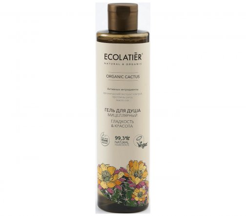 Ecolatier Organic Cactus Гель для душа мицеллярный гладкость и красота 350мл