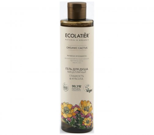 Ecolatier Organic Cactus Гель для душа мицеллярный гладкость и красота 350мл