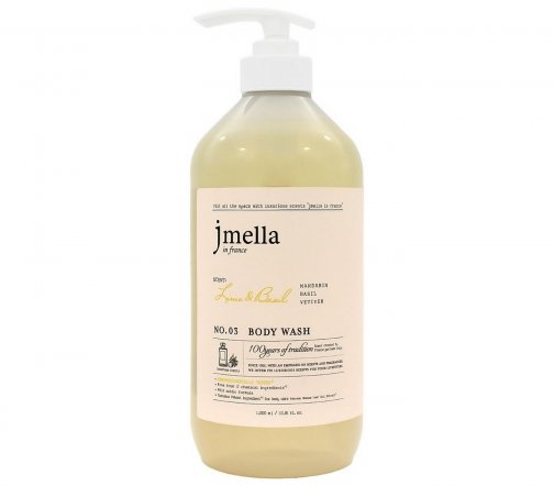 JMella in France Гель парфюмированный для душа Lime&Basil 1000мл