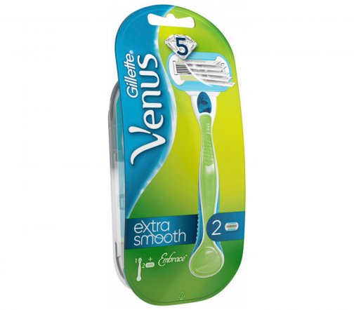 Gillette Venus Embrace Станок бритвенный с 2 сменными кассетами