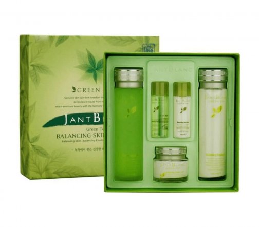 Jant Blanc Green Tea Набор Тонер 150мл+30мл+Эмуьсия 150мл+30мл+Крем 50мл