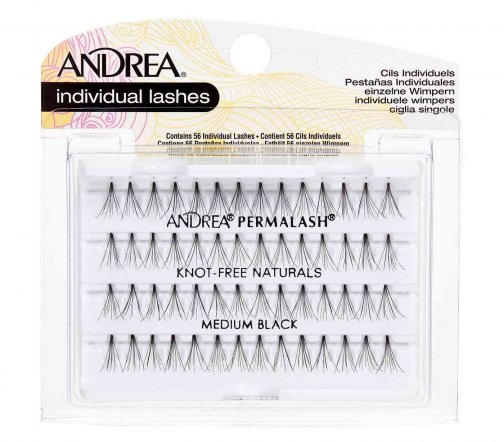 Andrea Individual Naturals Medium Black Пучки ресниц безузелковые средние