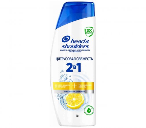 Head&Shoulders Шампунь и бальзам-ополаскиватель 2в1 Цитрусовая Свежесть для жирных волос 360мл