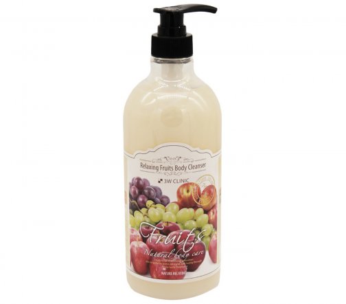 3W Clinic Relaxing Fruits Body Гель для душа с ароматом фруктов 1000мл