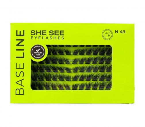 She See Набор накладных ресниц Base Line N49 Риана