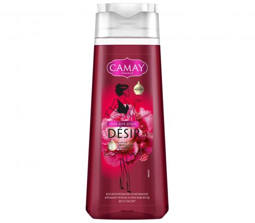 Camay Desir Гель для душа Пион и красные ягоды