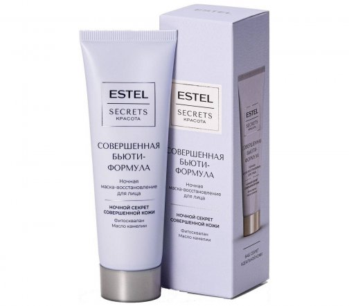 Estel Secrets Красота Маска-восстановление ночная для лица Совершенная бьюти-формула 50мл