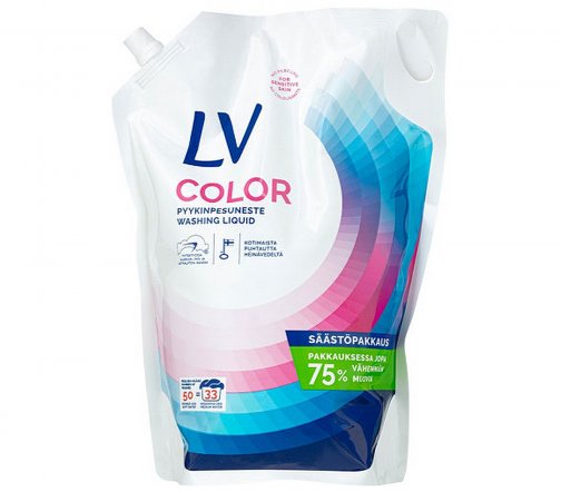 LV Средство для стирки концентрированное Color запасной блок 1500мл