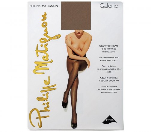 Philippe Matignon Колготки Galerie 40 den 4-L Коричневый