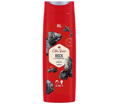 Old Spice Гель для душа+Шампунь 2в1 Rock With Charcoal