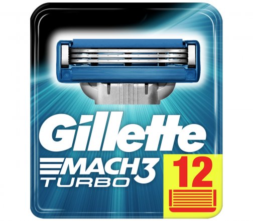 Gillette Men Mach3 Turbo Кассета сменная 12шт