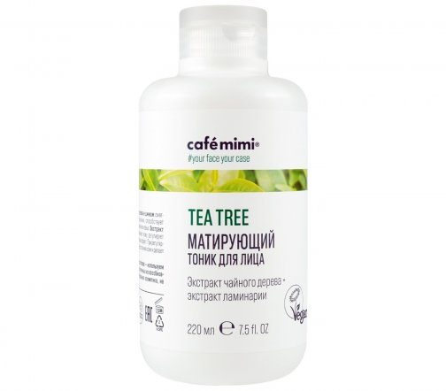 Cafe Mimi Тоник матирующий для лица Tea Tree 220мл