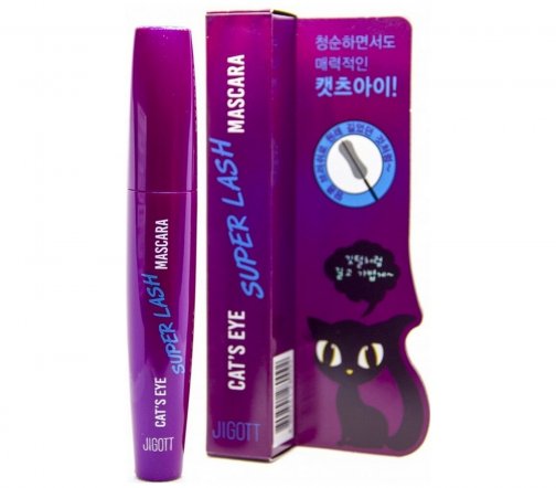 Jigott Тушь для ресниц удлиняющая Cats Eye Super Lash Mascara