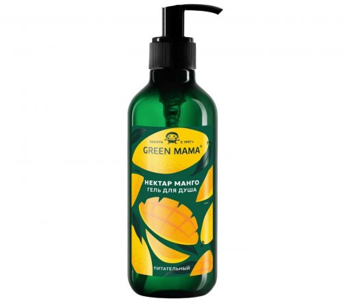 Green Mama Гель питательный для душа Нектар манго 400мл