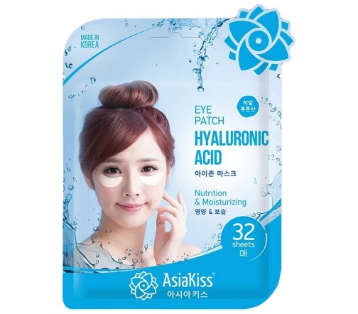 AsiaKiss Hyaluronic Патчи тканевые для области под глазами с гиалуроновой кислотой 32шт 25мл